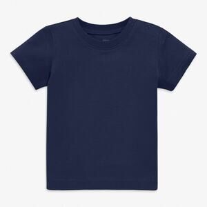 Primary Baby Navy Short Sleeve Tee - Soft Cotton, 6-12 Months